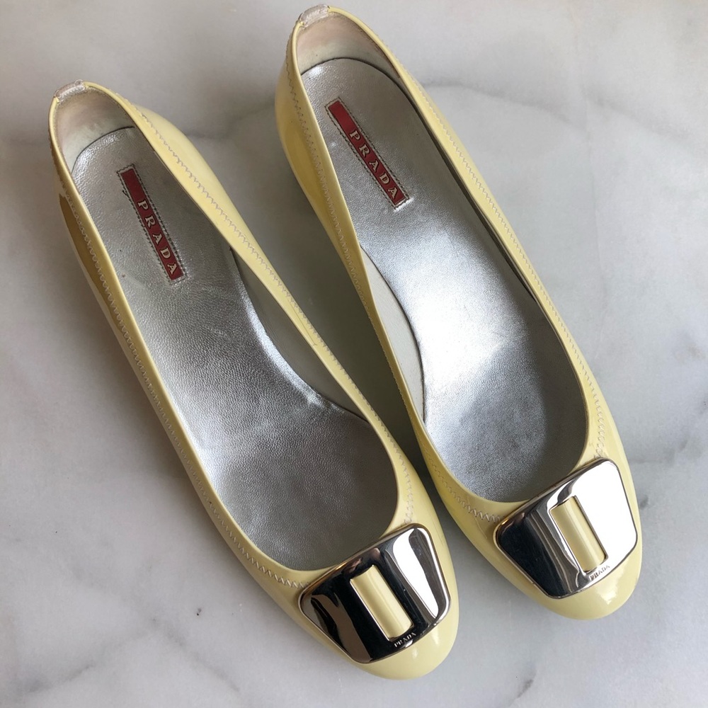 Prada Patent Leather Block Heels